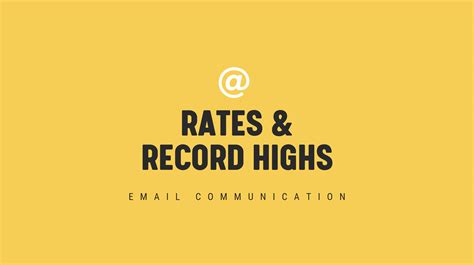 [NEW] Rates & Record Highs - Timely Email