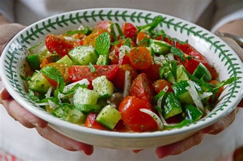 Lebanese Cucumber And Tomato Salad With Mint Maureen Abood