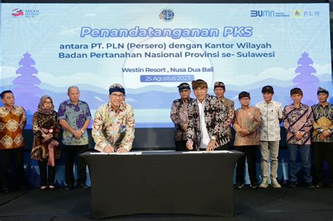 Pln Se Sulawesi Teken Kerja Sama Dengan Atr Bpn Kebut Persen