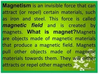 Powerpoint Presentation On Magnetism Pptx