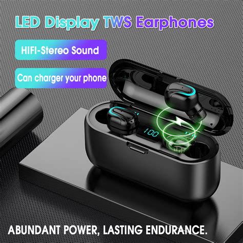 Bakeey Q32 Led Display Bluetooth 50 Earphones Tws Wireless Headphones Earphone Handsfree Sport