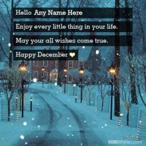 Hello December Wishes