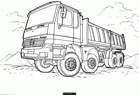 Construction Trucks Coloring Pages - Coloring Home