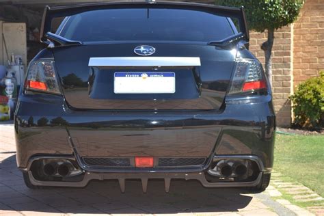 Subaru Wrx And Sti My11 14 Sedan Rear Diffuser Black