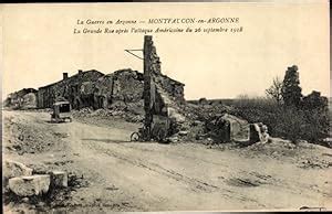 Ansichtskarte Postkarte Montfaucon D Argonne Meuse La Guerre En