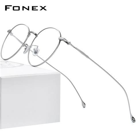 Fonex Gafas De Titanio Puro Para Hombre Y Mujer Lentes Redondas