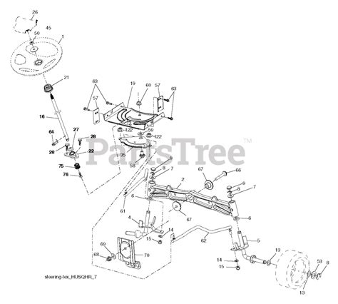 Husqvarna Yth 1942 960480102 00 Husqvarna 42 Yard Tractor 2021 07 Steering Parts Lookup