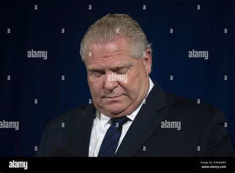 Ontario Premier Doug Ford Attends His Daily Briefing In Toronto On