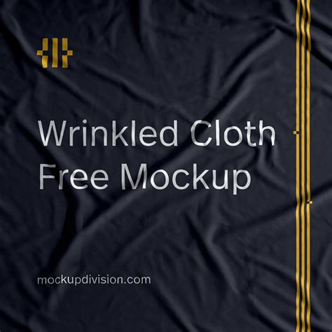 Free Wrinkled Cloth Mockup – Free Design Resources