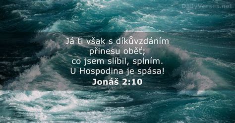 22 ledna 2024 Biblický verš dne Jonáš 2 10 DailyVerses net