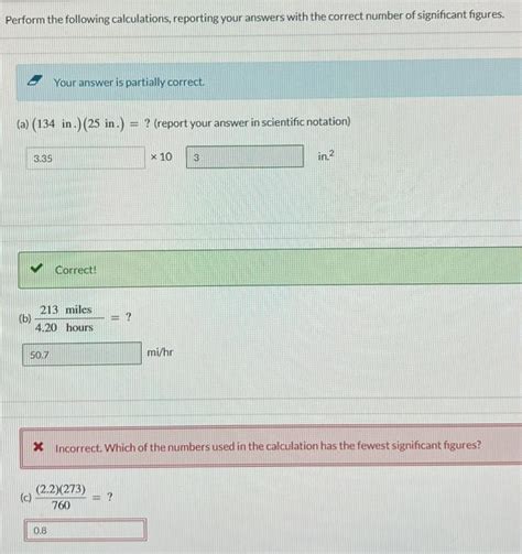 Solved Perform The Following Calculations Reporting Your Chegg