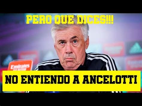 ENORME Menosprecio De Ancelotti A Lunin I No Entiendo La Actitud De