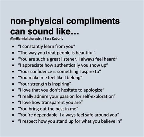 Non Physical Compliments Good Man Quotes Positive Self Affirmations