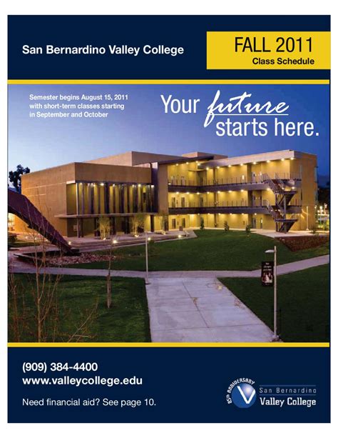 SBVC Fall 2011 Class Schedule by San Bernardino Valley College - Issuu