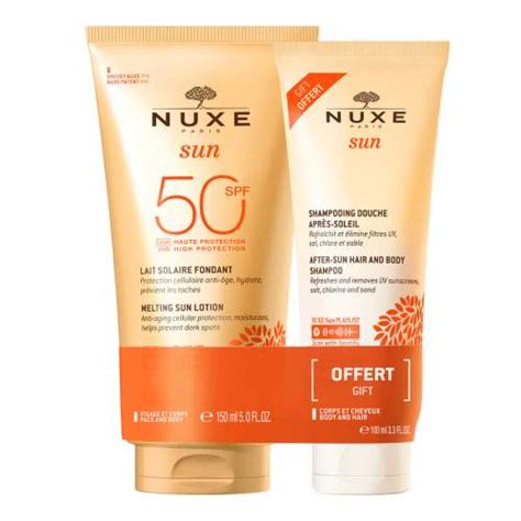 Nuxe Sun Latte Solare Spf50 Shampoo Doccia Doposole 100ml Ludofarma