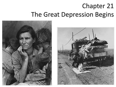 Chapter 21 The Great Depression Begins Ppt Download