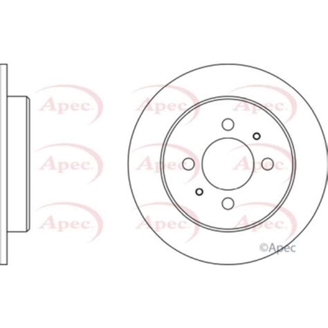 Apec Brake Disc Rear Single Premium Mb Mm Dsk