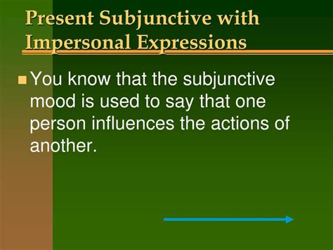 Ppt Present Subjunctive With Impersonal Expressions Powerpoint