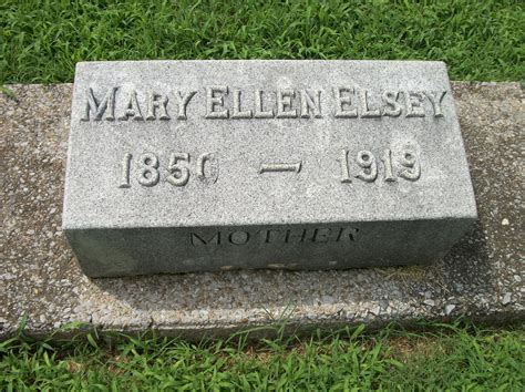 Mary Ellen Lovelace Elsey Find A Grave Memorial