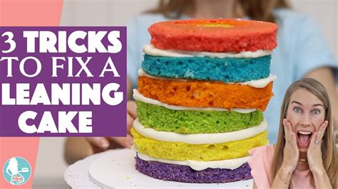 3 Tricks To Fix A Leaning Cake Youtube