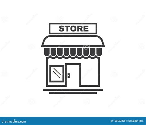 Store Icon Logo Vector Illustration Stock Vector Illustration Of