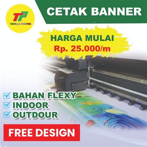 Jual Cetak Bannerspanduk Custom Bahan Flexy Free Design Shopee Indonesia