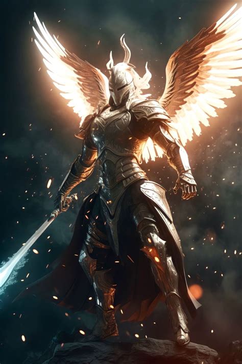 Archangel Uriel Archangel Michael Fantasy Male Fantasy Armor