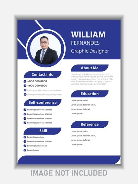 Premium Vector Clean And Modern Resume Or Cv Template Design