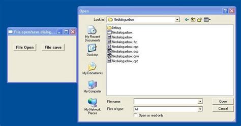 Select Open Save Dialog Box Picture