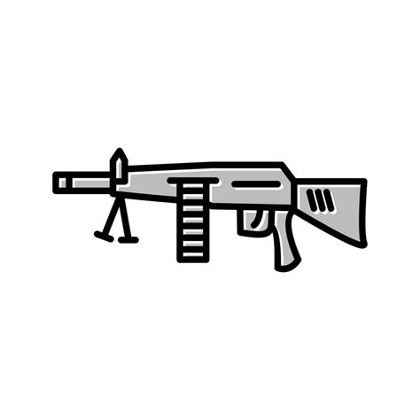 Machine Gun Vector Icon 16737769 Vector Art at Vecteezy