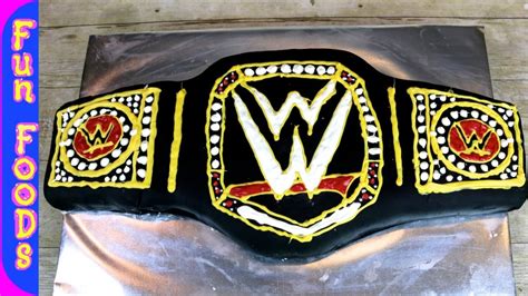 WWE Wrestling Cake How To Make A Championship Wrestling Belt Cake