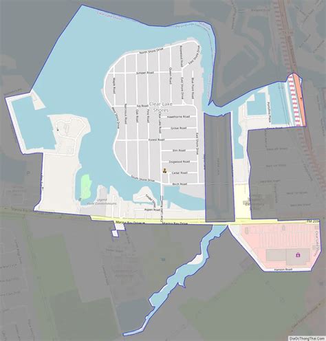 Map Of Clear Lake Shores City