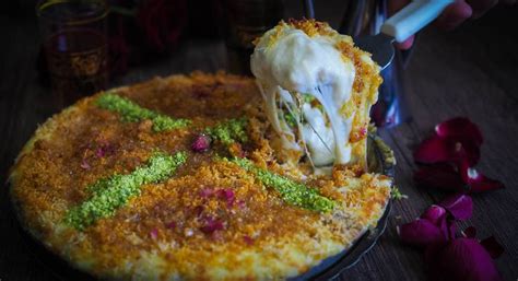 Cheesy Knafeh The Middle Eastern Dessert Recipe Middle Eastern Desserts Custard Desserts