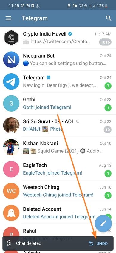 C Mo Recuperar Mensajes Eliminados De Telegram