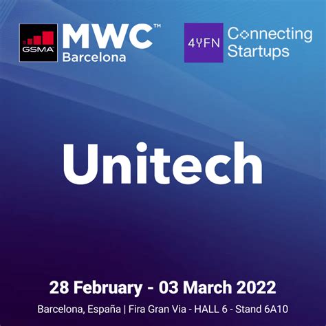 Unitech expondrá en 4YFN en el marco del Mobile World Congress de