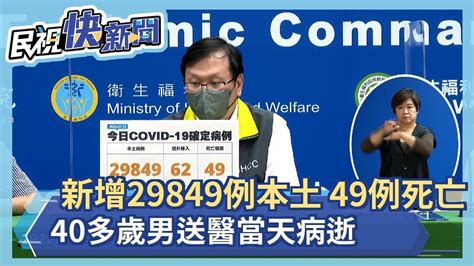 快新聞／本土再增29849例、添49死！ 新北4997例最多－民視新聞 Youtube