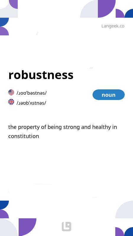 definition meaning  robustness picture dictionary