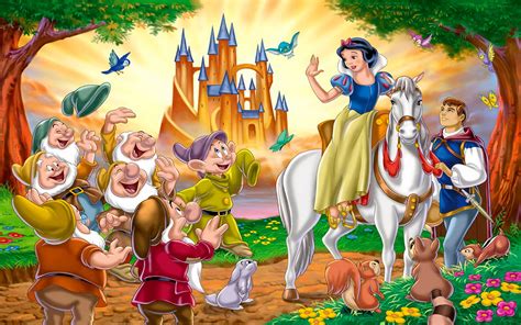 Snow White Is Saying Goodbye To Seven Dwarfs Are Men For Prince Florian