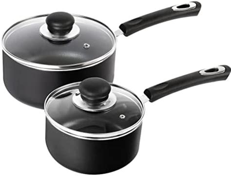 Utopia Kitchen 2 Quart Nonstick Saucepan With Detachable Handle And Glass Lid Grey