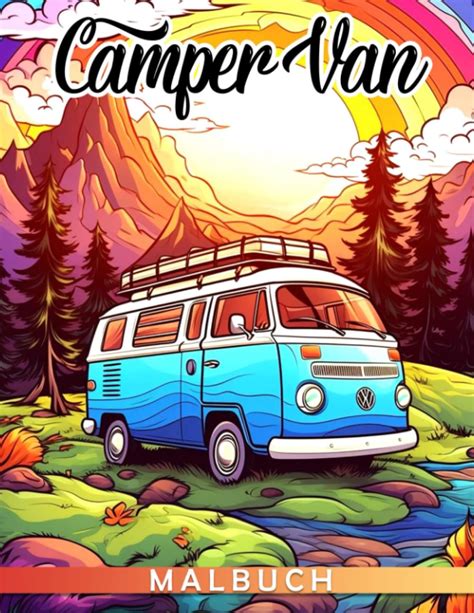 Camper Van Malbuch Blumenauto Ausmalbilder Mit Wundersch Nen