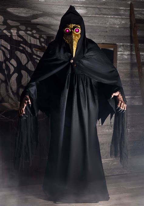 7.5FT Giant Animatronic Plague Doctor Halloween Prop | Scary Animatronics