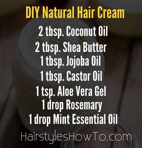 Diy Natural Hair Cream Hairstyles How To