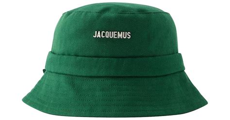 Le Bob Gadjo Bucket Hat Jacquemus Cotton Green Ref Joli