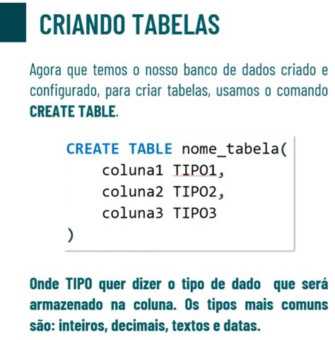 Criar Tabela Em Sql BRAINCP