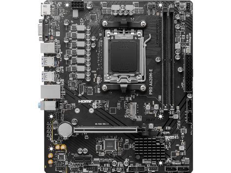 Msi Pro Pro A620m E Am5 Amd A620 Sata 6gbs Ddr5 Matx Motherboards Amd