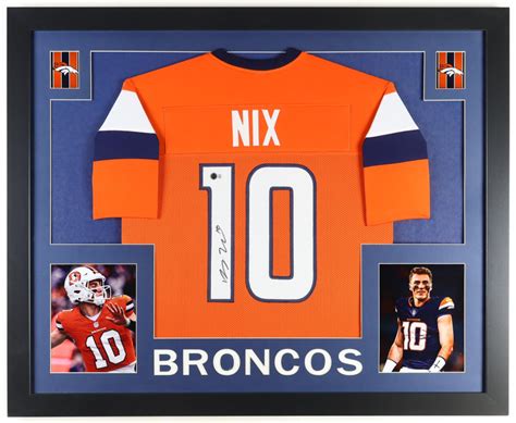 Bo Nix Signed Custom Framed Jersey Display (Beckett) | Pristine Auction