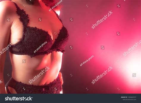 Beautiful Woman Sexy Luxury Black Lingerie Stock Photo 1350830747 Shutterstock