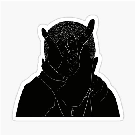 Eminem Devil Portrait Sticker By Culturesensible Redbubble