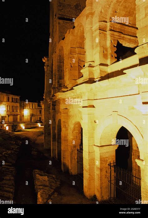 Ancient Roman ruins in Arles, France Stock Photo - Alamy