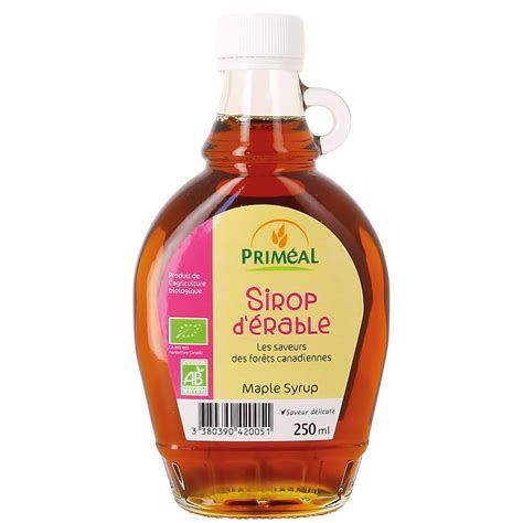 Livraison à domicile Priméal Sirop d érable Grade C Bio 250ml